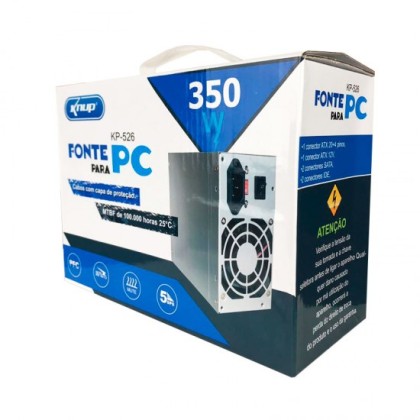 FONTE ATX PC - 350W - KNUP